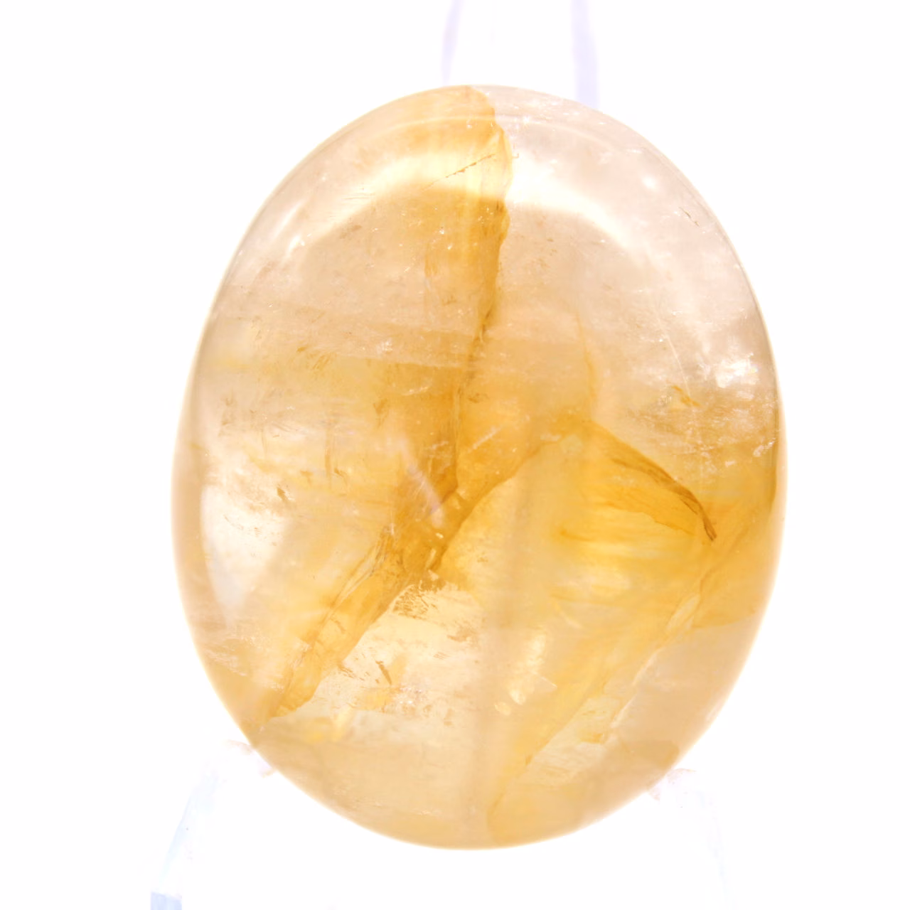Quartzo amarelo malgaxe em seixo polido para decoração