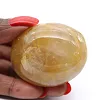 Seixo de quartzo amarelo de Madagáscar, espécime polido - 2