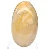 Seixo arredondado em quartzo amarelo natural de Madagáscar - 0