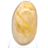 Seixo arredondado em quartzo amarelo natural de Madagáscar - 1