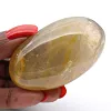 Seixo arredondado em quartzo amarelo natural de Madagáscar - 2