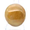 Pequeno seixo de quartzo amarelo malgaxe para expor - 1