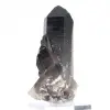 Cristal de quartzo mórion do Brasil em base acrílica, peça de coleção - 2