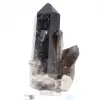 Cristal de quartzo mórion do Brasil em base acrílica, peça de coleção - 4