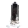 Cristal de quartzo mórion do Brasil em base acrílica, peça de coleção - 5