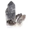 Quartzo mórion do Brasil, cristal natural apresentado em base acrílica - 0