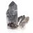 Quartzo mórion do Brasil, cristal natural apresentado em base acrílica