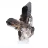 Prisma de quartzo mórion do Brasil, espécime em base acrílica - 2