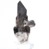 Prisma de quartzo mórion do Brasil, espécime em base acrílica - 5