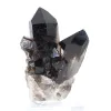 Quartzo mórion negro do Brasil, cristal único com base acrílica - 0