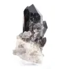Quartzo mórion negro do Brasil, cristal único com base acrílica - 3
