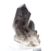 Cristal atarracado de quartzo mórion do Brasil, espécime mineral em base - 6