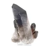 Cristal fino de quartzo mórion brasileiro em base, para colecionadores - 0