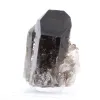 Quartzo mórion do Brasil, cristal negro natural montado em base - 3