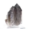 Quartzo mórion do Brasil, cristal negro natural montado em base - 5