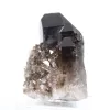 Quartzo mórion do Brasil, cristal negro natural montado em base - 6