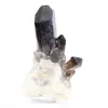 Cristal de quartzo negro mórion, origem Brasil, entregue com base - 0