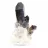 Cristal de quartzo negro mórion, origem Brasil, entregue com base