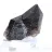 Pequeno cristal de quartzo mórion natural do Brasil em base acrílica