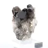 Cristal de quartzo mórion de origem brasileira, expositor acrílico - 2