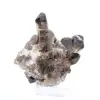 Cristal de quartzo mórion do Brasil, mineral negro montado em base - 2