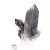 Espécime cristalino de quartzo mórion do Brasil, base acrílica incluída - 4