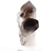 Quartzo mórion do Brasil, pequena ponta cristalizada em base - 6