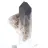 Mini cristal de quartzo mórion do Brasil, pedra negra em base