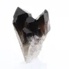 Pequena peça de quartzo mórion brasileiro, cristal em suporte - 0