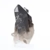 Pequena peça de quartzo mórion brasileiro, cristal em suporte - 3
