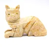 Gato esculpido em esteatite da Bolívia - 1