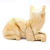 Gato esculpido em esteatite da Bolívia - 3