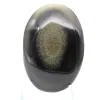 Seixo de obsidiana dourada do México, pedra natural polida - 1