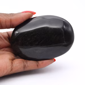 Seixo de obsidiana dourada do México, formato alongado de 100 g