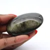Seixo polido mexicano de obsidiana dourada, peça de 75 g - 0