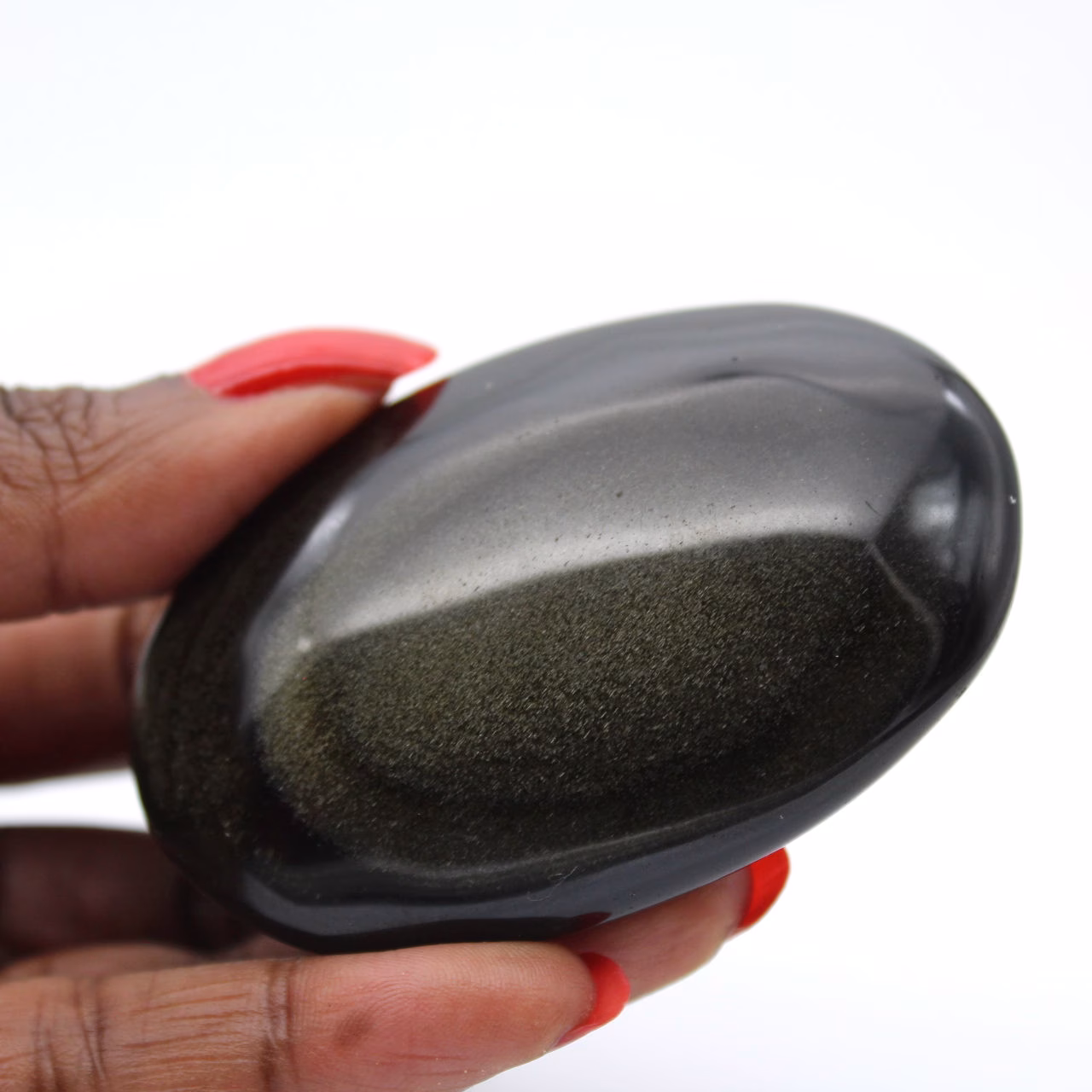 Obsidiana dourada do México, seixo de coleção de 80 g