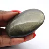 Seixo de obsidiana dourada do México, formato compacto de 75 g - 0