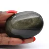 Seixo de obsidiana dourada do México, espécime de 90 g - 0