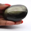 Seixo polido de obsidiana dourada mexicana, formato de 80 g - 0