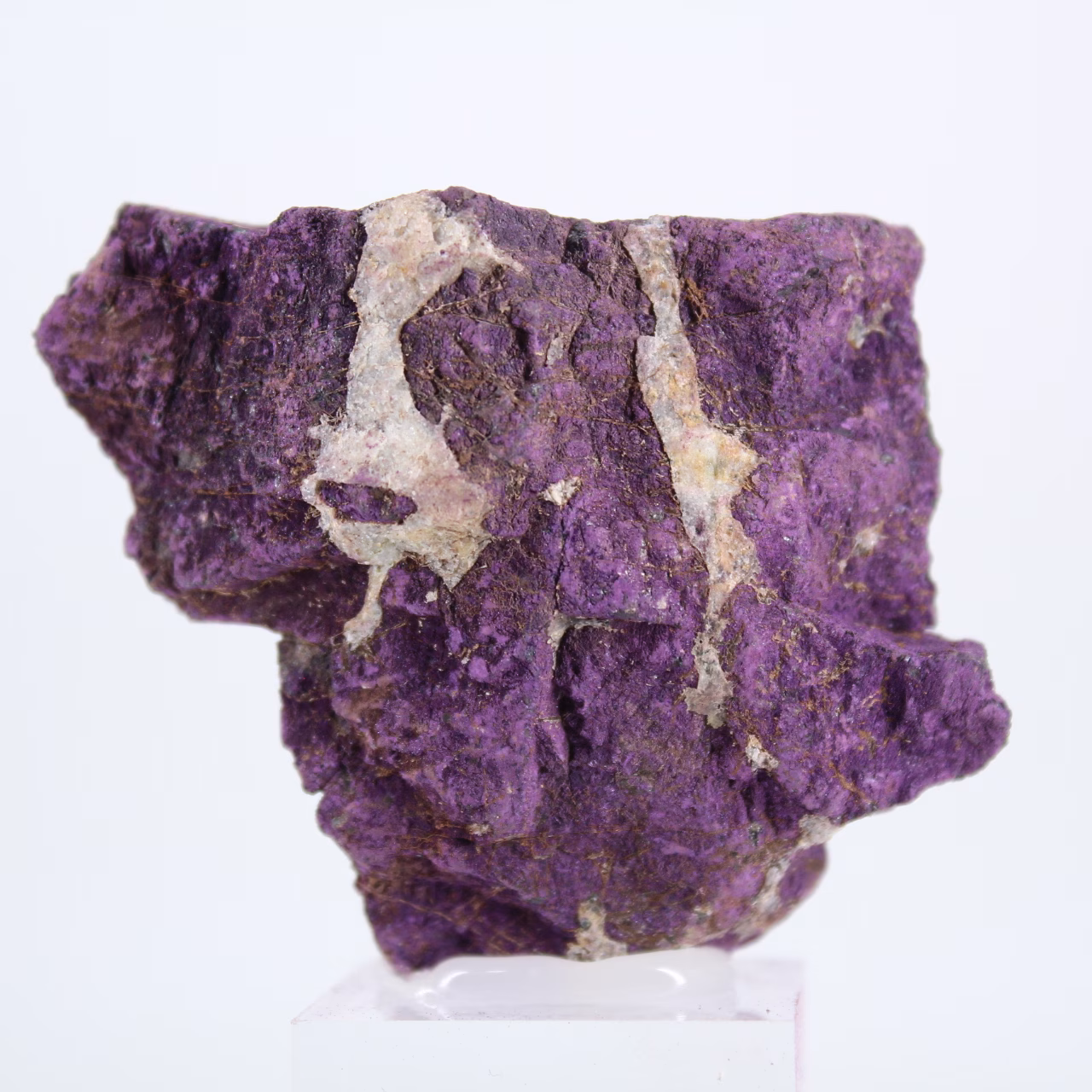 Purpurite natural de Portugal montada em suporte