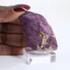 Purpurite bruta portuguesa – Espécime mineralógico sobre suporte - 1