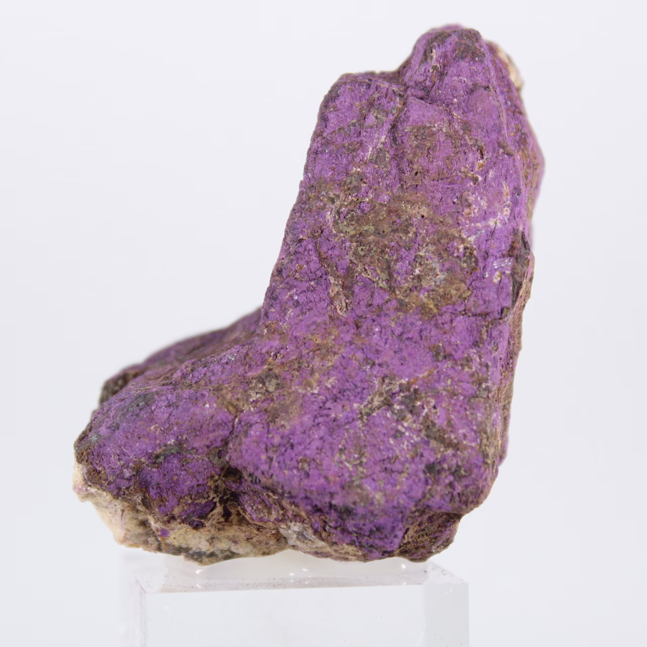 Purpurite de Portugal sobre suporte – Mineral natural bruto