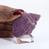 Purpurite bruta de Portugal – Espécime roxo sobre suporte - 1