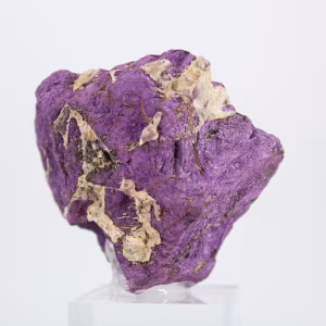 Purpurite de Portugal bruta – Amostra natural sobre suporte
