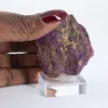 Purpurite portuguesa bruta sobre suporte – Peça mineralógica - 1