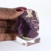 Purpurite portuguesa – Espécime bruto de fosfato sobre suporte - 1